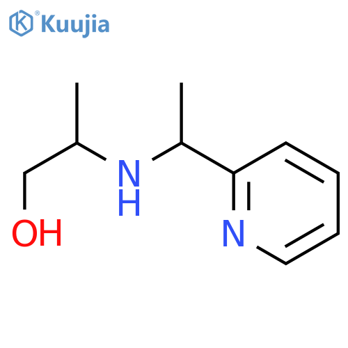 2-{[1-(pyridin-2-yl)ethyl]amino}propan-1-ol structure
