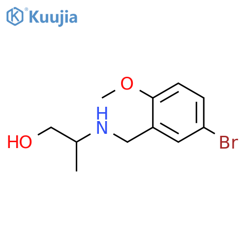 2-{(5-bromo-2-methoxyphenyl)methylamino}propan-1-ol structure