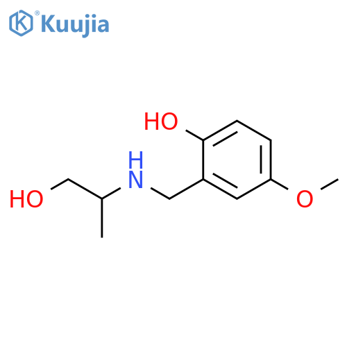 2-{(1-hydroxypropan-2-yl)aminomethyl}-4-methoxyphenol structure