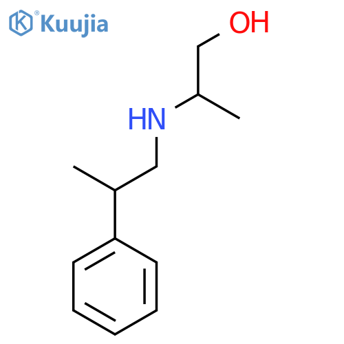 2-(2-phenylpropyl)aminopropan-1-ol structure
