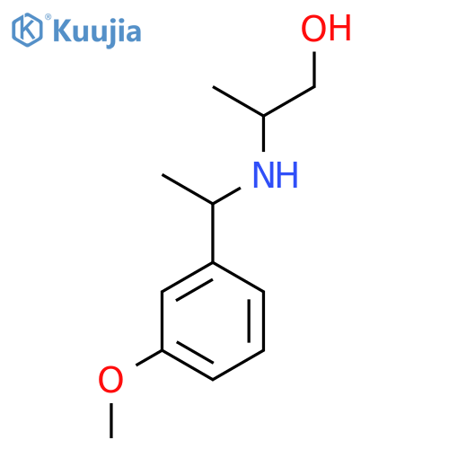 2-{1-(3-methoxyphenyl)ethylamino}propan-1-ol structure