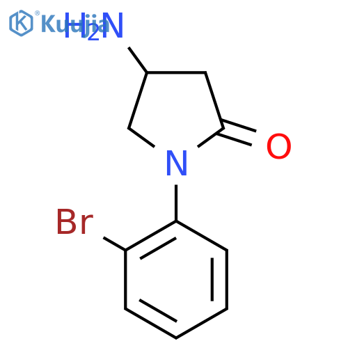 4-amino-1-(2-bromophenyl)pyrrolidin-2-one structure