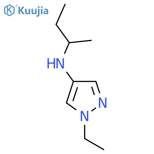 N-(butan-2-yl)-1-ethyl-1H-pyrazol-4-amine structure