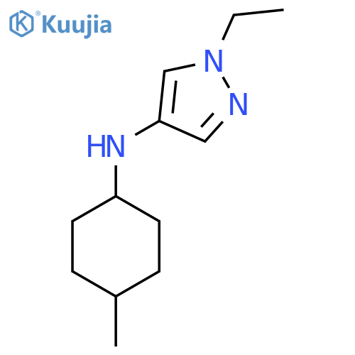 1-ethyl-N-(4-methylcyclohexyl)-1H-pyrazol-4-amine structure