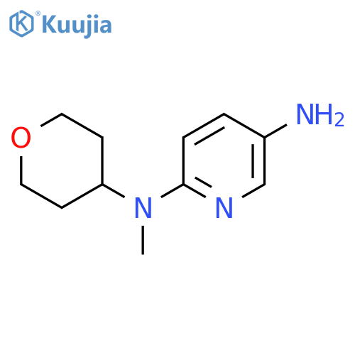 N2-methyl-N2-(oxan-4-yl)pyridine-2,5-diamine structure