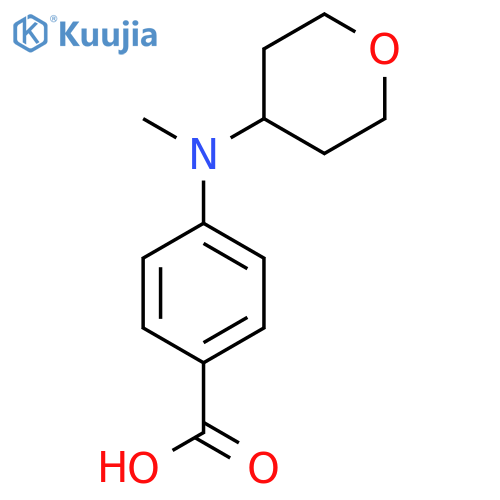 4-[Methyl(oxan-4-yl)amino]benzoic acid structure