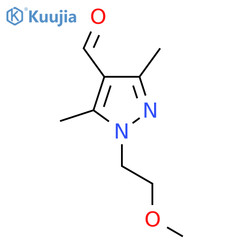 1-(2-Methoxyethyl)-3,5-dimethylpyrazole-4-carbaldehyde structure