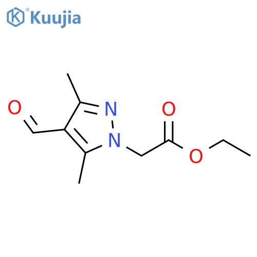 ethyl 2-(4-formyl-3,5-dimethyl-1H-pyrazol-1-yl)acetate structure