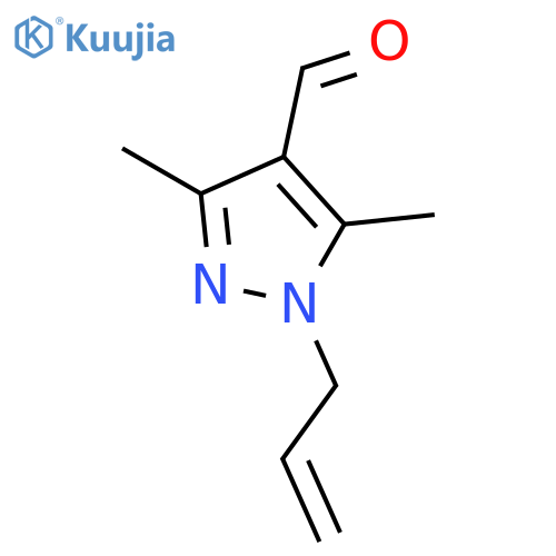 3,5-dimethyl-1-(prop-2-en-1-yl)-1H-pyrazole-4-carbaldehyde structure