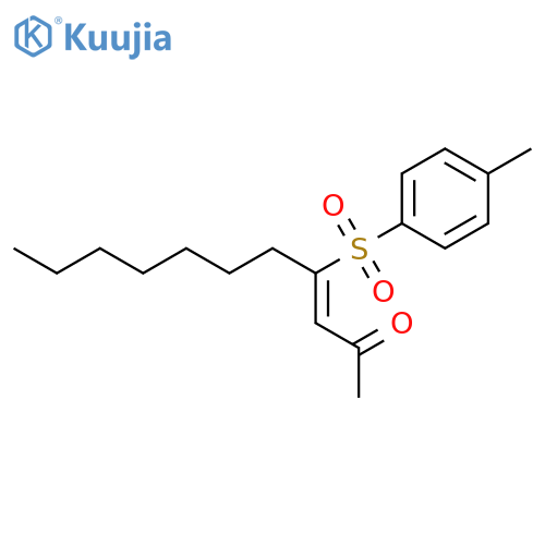 3-Undecen-2-one, 4-[(4-methylphenyl)sulfonyl]-, (E)- structure