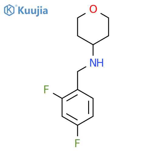 N-[(2,4-Difluorophenyl)methyl]oxan-4-amine structure