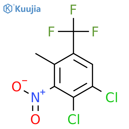 1,2-Dichloro-4-methyl-3-nitro-5-(trifluoromethyl)benzene structure