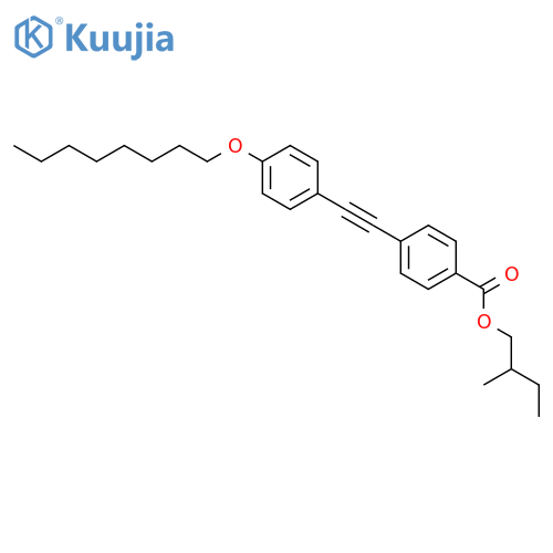 Benzoic acid, 4-[[4-(octyloxy)phenyl]ethynyl]-, 2-methylbutyl ester structure