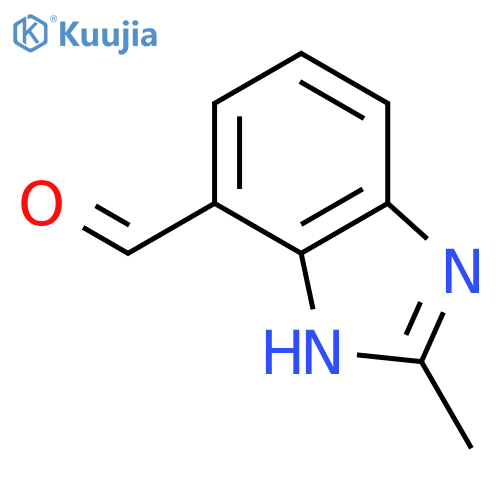 1H-Benzimidazole-7-carboxaldehyde,2-methyl- structure