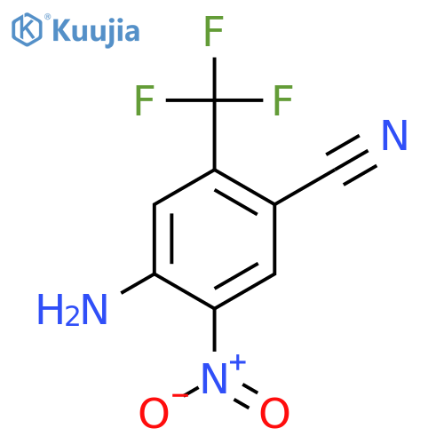 4-Amino-5-nitro-2-(trifluoromethyl)benzonitrile structure