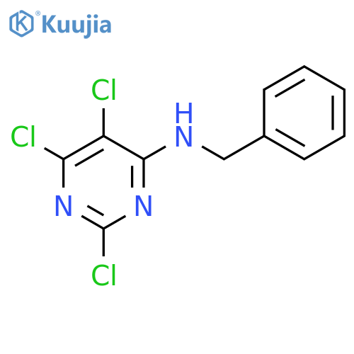 4-Pyrimidinamine, 2,5,6-trichloro-N-(phenylmethyl)- structure