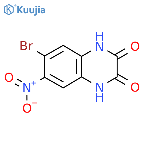 6-Bromo-7-nitro-1,4-dihydroquinoxaline-2,3-dione structure