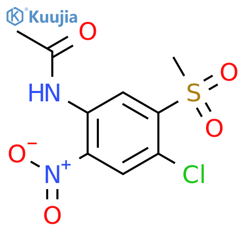 ACETAMIDE, N-[4-CHLORO-5-(METHYLSULFONYL)-2-NITROPHENYL]- structure