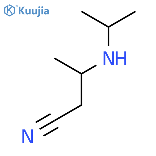 Butanenitrile, 3-[(1-methylethyl)amino]- structure