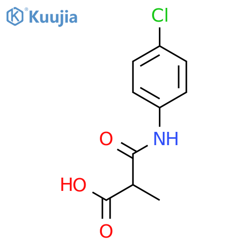 PROPANOIC ACID, 3-[(4-CHLOROPHENYL)AMINO]-2-METHYL-3-OXO- structure