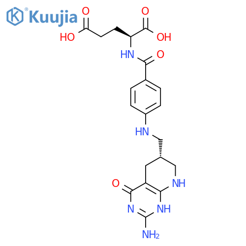 L-Glutamic acid,N-[4-[[(2-amino-1,4,5,6,7,8-hexahydro-4-oxopyrido[2,3-d]pyrimidin-6-yl)methyl]amino]benzoyl]-,(R)- (9CI) structure