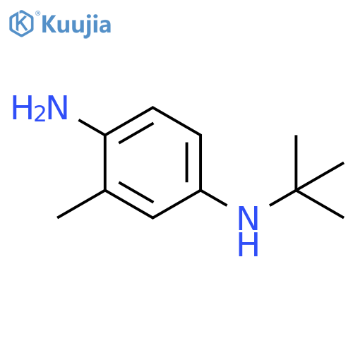 N1-tert-butyl-3-methylbenzene-1,4-diamine structure