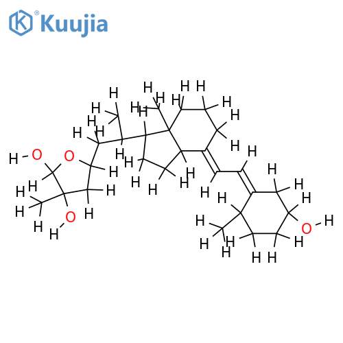 (3S,5E,7E,10S)-23,26-Epoxy-9,10-secocholesta-5,7-diene-3,25,26-triol structure