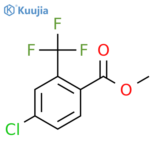Methyl 4-chloro-2-(trifluoromethyl)benzoate structure