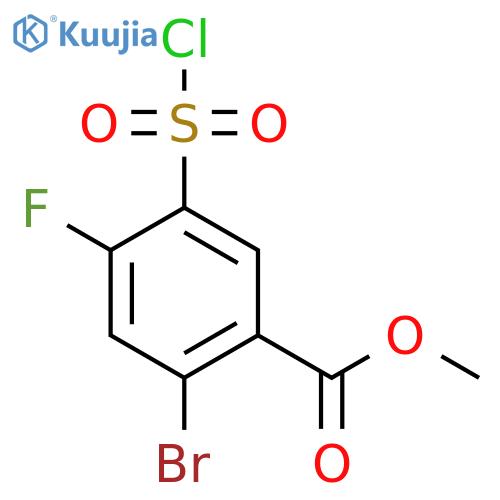 Methyl 2-bromo-5-(chlorosulfonyl)-4-fluorobenzoate structure