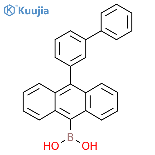 [10-(3-Phenylphenyl)anthracen-9-yl]boronic acid structure