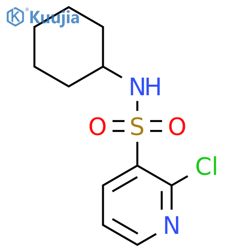 2-Chloro-N-cyclohexylpyridine-3-sulfonamide structure