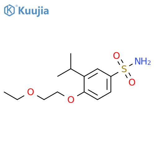 4-(2-ethoxyethoxy)-3-(propan-2-yl)benzene-1-sulfonamide structure