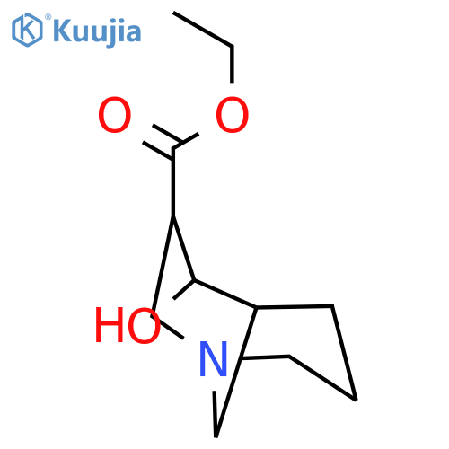 1-Azabicyclo[3.3.1]nonane-3-carboxylic acid, 4-hydroxy-, ethyl ester structure