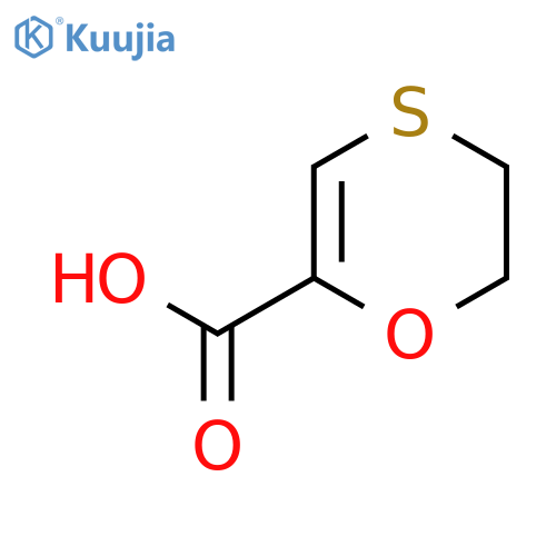 1,4-Oxathiin-2-carboxylicacid, 5,6-dihydro- structure