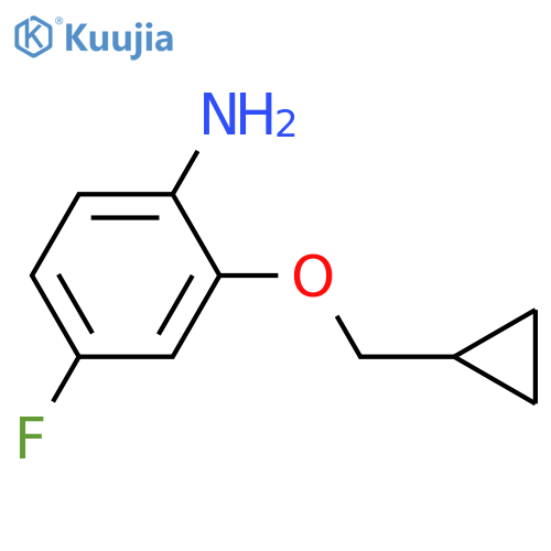 2-(cyclopropylmethoxy)-4-fluoroaniline structure