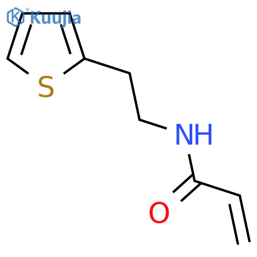 N-[2-(thiophen-2-yl)ethyl]prop-2-enamide structure