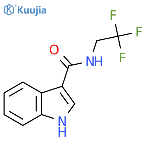 N-(2,2,2-trifluoroethyl)-1H-indole-3-carboxamide structure