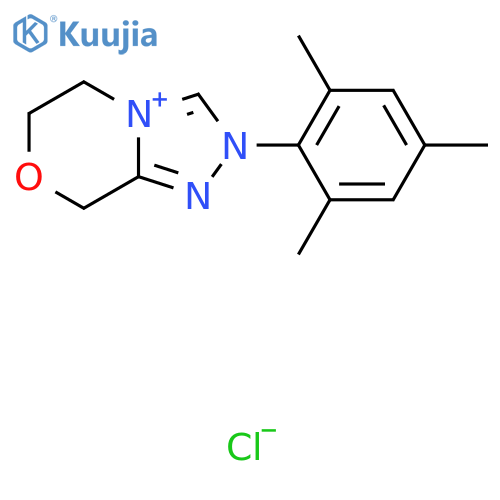 2-Mesityl-5，6-dihydro-8H-[1，2，4]triazolo[3，4-c][1，4]oxazin-2-ium chloride structure