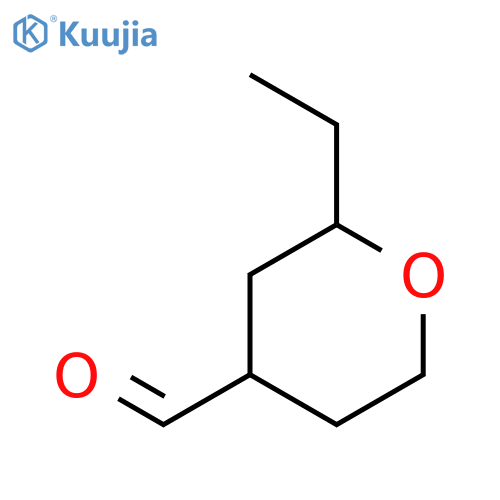 2-ethyloxane-4-carbaldehyde structure