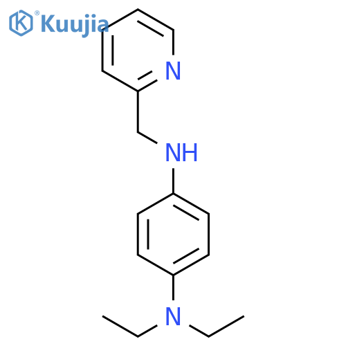 N1,N1-diethyl-N4-(pyridin-2-yl)methylbenzene-1,4-diamine structure