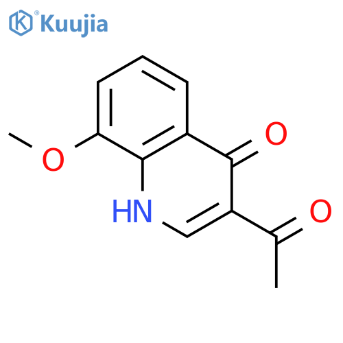 4(1H)-Quinolinone, 3-acetyl-8-methoxy- structure