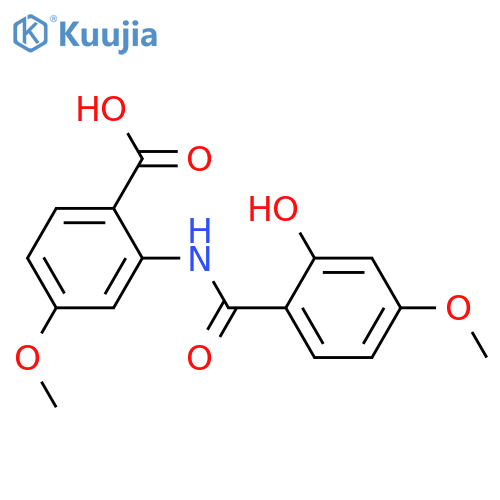 2-Benzamidobenzoic acid; 4,4'-Dimethoxy, 2'-hydroxy structure