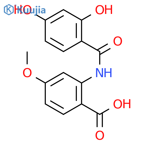 Benzoic acid,2-[(2,4-dihydroxybenzoyl)amino]-4-methoxy- structure