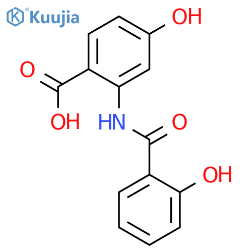 Benzoic acid,4-hydroxy-2-[(2-hydroxybenzoyl)amino]- structure