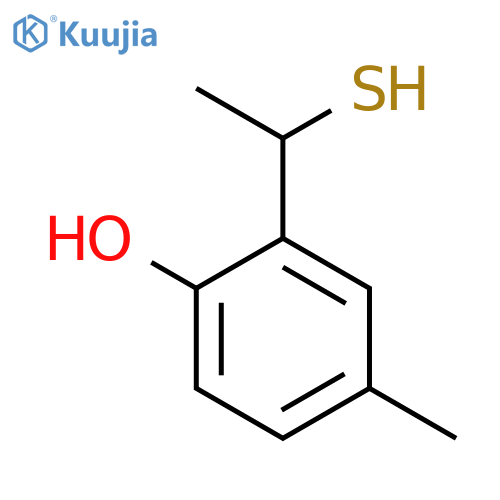 4-Methyl-2-(1-sulfanylethyl)phenol structure