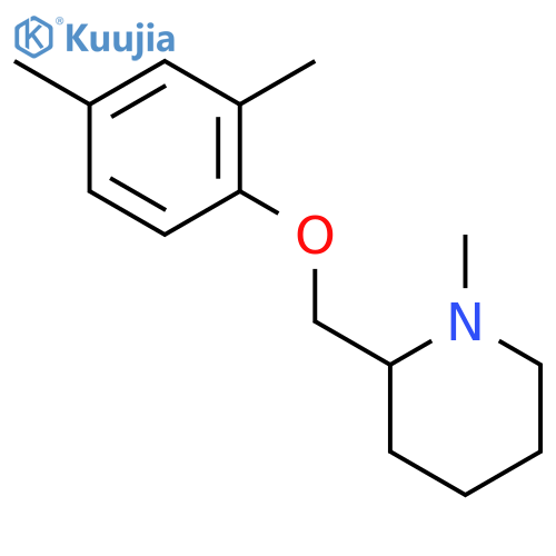 Piperidine, 2-[(2,4-dimethylphenoxy)methyl]-1-methyl- structure