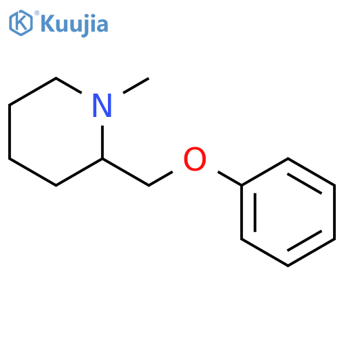 Piperidine, 1-methyl-2-(phenoxymethyl)- structure