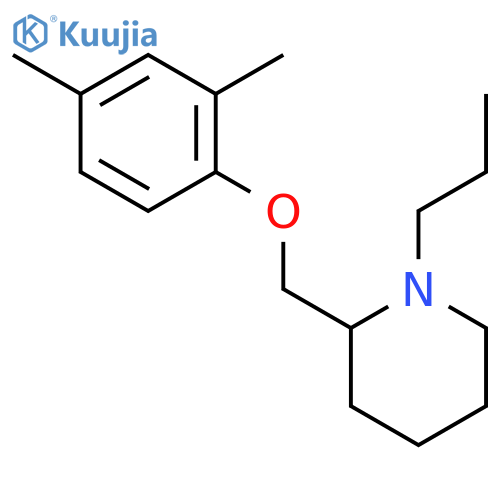 Piperidine, 2-[(2,4-dimethylphenoxy)methyl]-1-propyl- structure