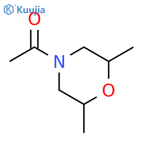 Morpholine,4-acetyl-2,6-dimethyl-, cis- (9CI) structure