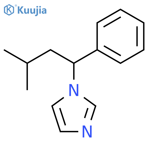 1H-Imidazole, 1-(3-methyl-1-phenylbutyl)- structure